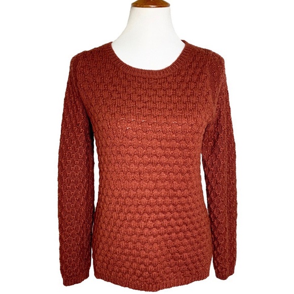 Anthropologie Sweaters - Anthropologie Mohair Wool Chunky Knit Rust Sweater